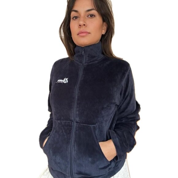 Vintage Y2K Boca Athletic Velvet Track Jacket - Picture 1 of 7